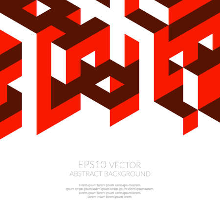 Abstract background in isometric style.のイラスト素材