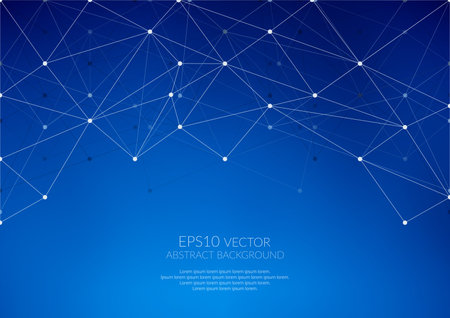 Geometric structure. The link elements in a single network.のイラスト素材