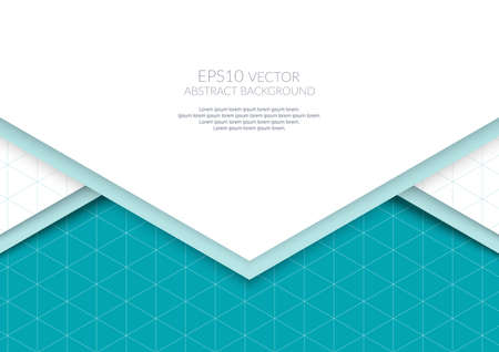 Abstract background in isometric style. The illusion of a three-dimensional image. A sheet of paper.のイラスト素材