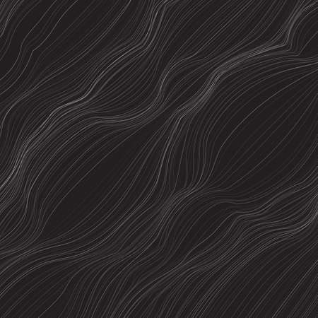 Abstract monochrome background with lots of twisted lines. The curvature of space. Swelling of the surface.の写真素材