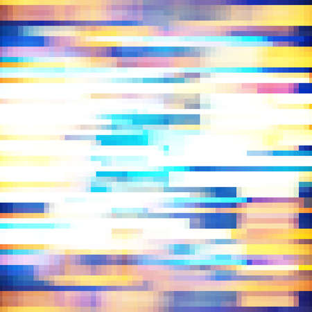 Abstract background of randomly placed pieces. Shattered image. Traffic color spots.のイラスト素材