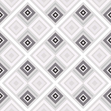 Abstract seamless pattern of lines and squares. Simple geometric shapes.のイラスト素材
