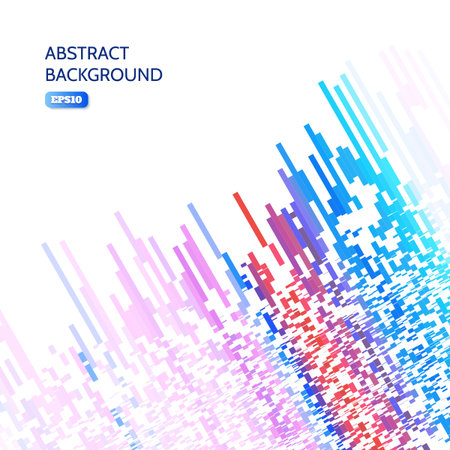 Abstract background of many geometrical elements. Form overlay each other.のイラスト素材