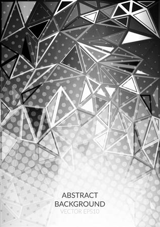 Abstract background of points and triangle. The polygonal style.のイラスト素材