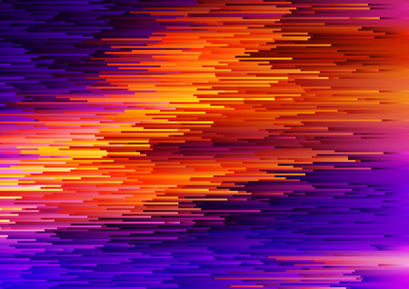 Colorful abstract of many shapes.