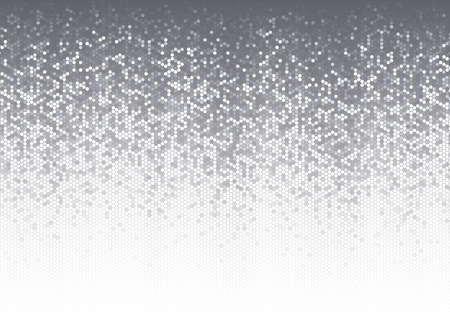 Abstract mosaic of hexagons. A pattern of geometric halftones.のイラスト素材