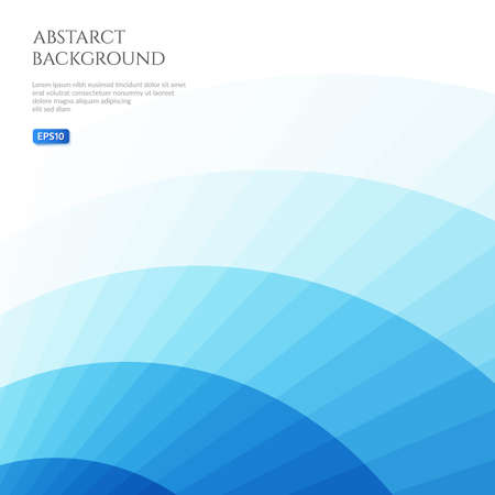 Abstract background with curved geometric shapes. Bright shades of blue.のイラスト素材