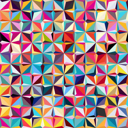 Abstract seamless pattern of squares and diagonal forms. An optical illusion of movement.のイラスト素材