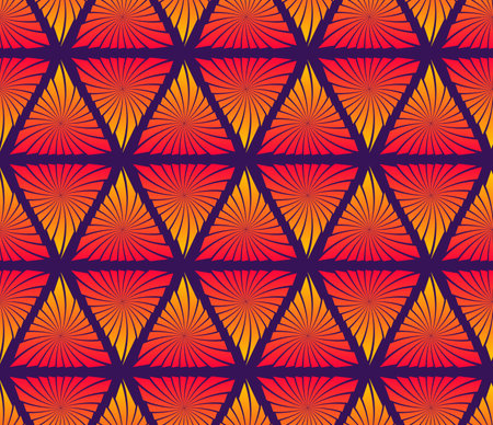 Abstract seamless pattern of triangles. Geometric texture.