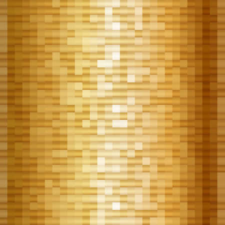 Abstract gold mosaic squares. Shimmering geometric pattern.のイラスト素材