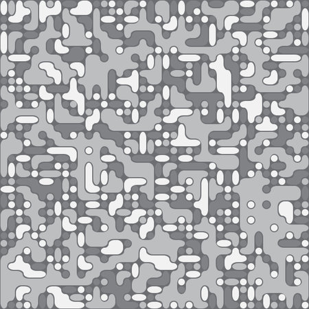 Abstract seamless pattern of smooth shapes.のイラスト素材