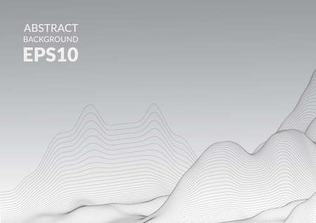 The illusion of distortion of space. Movement of geometric forms.のイラスト素材