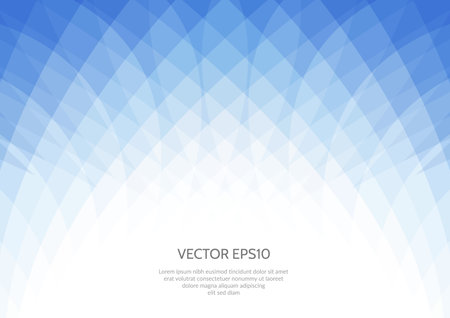 Abstract background of triangles. Gentle shades of blue. Space for text.のイラスト素材