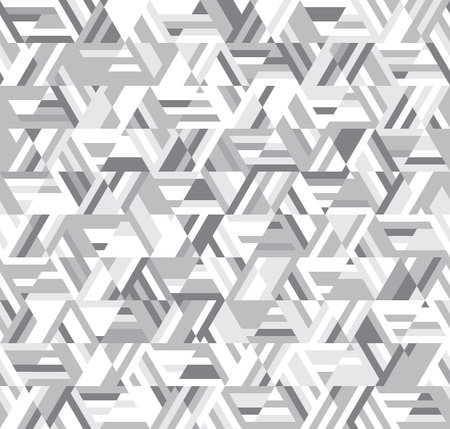 A kaleidoscope of lines and triangles illustration.