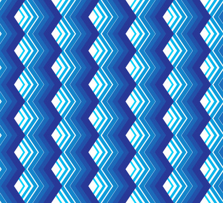 Abstract seamless geometric pattern. Optical illusion of motion. Vector illustration.のイラスト素材