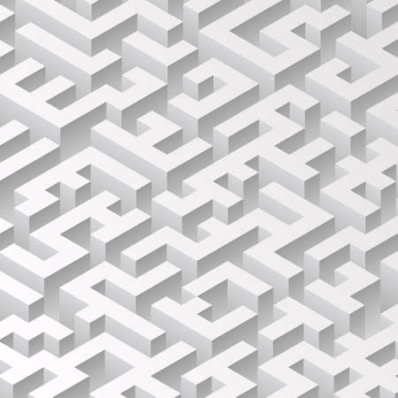 Isometric structure. Optical illusion of volume.のイラスト素材