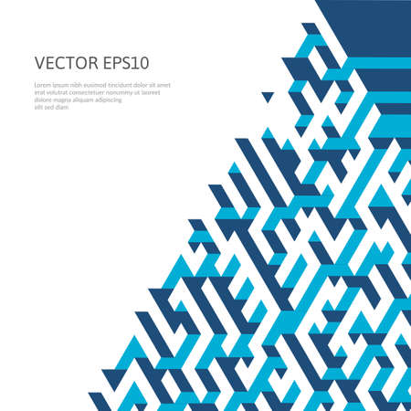 Isometric structure. Optical illusion of volume. Vector illustration.のイラスト素材