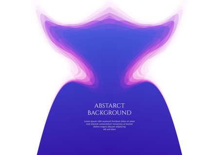 Abstract geometric background. Bright colors. Distortion of space. Translucent geometric forms.のイラスト素材