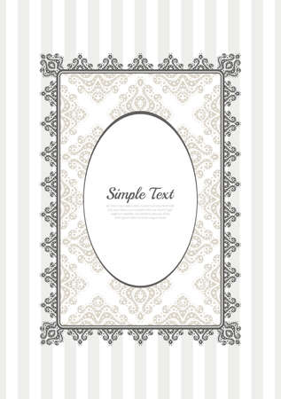 Vintage style design elements for your cards and banners. Beautiful frame for your text.のイラスト素材