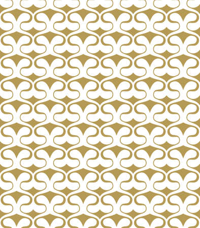 Abstract seamless pattern of simple shapes. Vintage pattern of undulating shapes. Background for your textiles and design.のイラスト素材