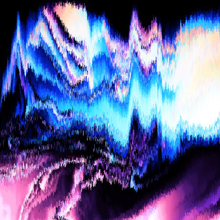 Distorted picture. The broken image. Optical illusion of movement.
