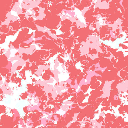 Colorful paint splashes. Seamless pattern with spots and divorces. Vector abstract background for your design.のイラスト素材