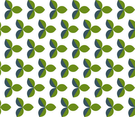 Seamless pattern with rotating figures. Optical illusion of movement of forms in space.のイラスト素材