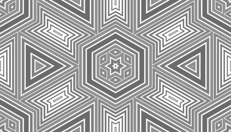 Abstract vector seamless pattern. Simple geometric shapes.のイラスト素材