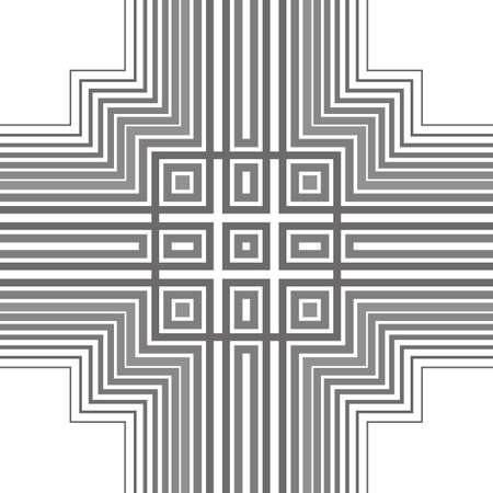 Abstract vector seamless pattern. Simple geometric shapes.のイラスト素材