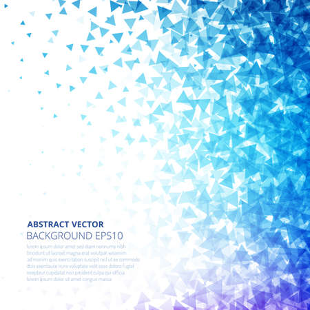 Abstract background from many triangles. Dance of geometric shapes.のイラスト素材