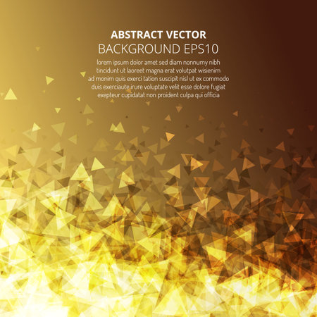 Abstract background from many triangles. Dance of geometric shapes.のイラスト素材