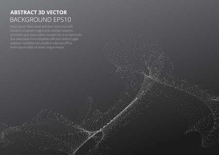 Abstract background with many particles. Optical illusion of movement.のイラスト素材