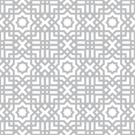 Abstract seamless geometric pattern of lines on a white background.のイラスト素材