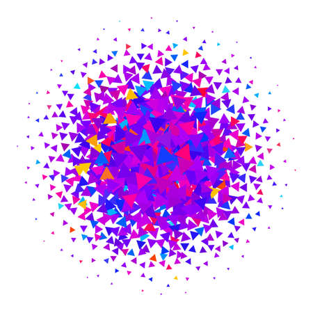 Abstract background with bright texture from triangles. Geometric pattern for a bright cheerful mood.のイラスト素材