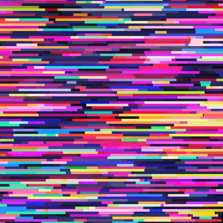 Abstract background with glitch effect. Particles move in space. Stock vector illustration.のイラスト素材