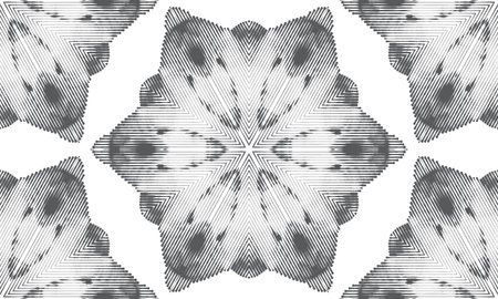 Abstract seamless pattern with geometric texture. Pattern of repeating symmetrical shapes.