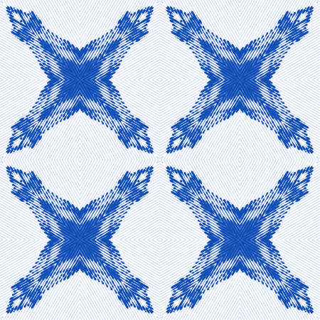 Abstract seamless pattern with geometric texture. Pattern of repeating symmetrical shapes.のイラスト素材