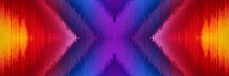Background of glitch manipulations. Stock vector illustration. Abstract texture of blue, yellow,...