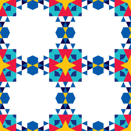 Abstract seamless pattern with texture of triangles. Strict geometric structure of the picture.のイラスト素材