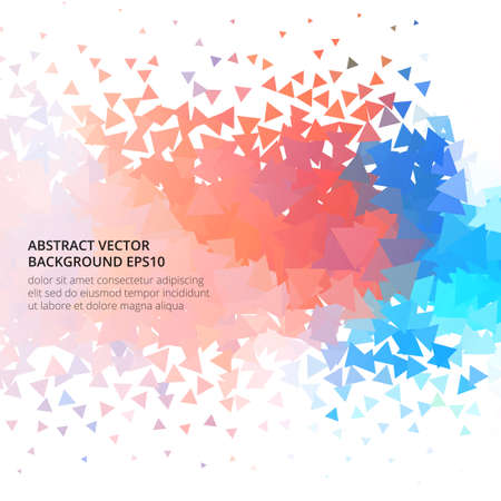 Abstract bright image with texture of triangles.のイラスト素材