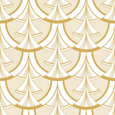 Abstract seamless pattern in Art Deco style.のイラスト素材