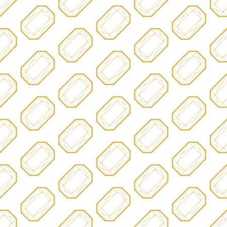 Luxurious seamless pattern with gold and diamondsのイラスト素材