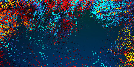 Bright abstract image in a modern style.