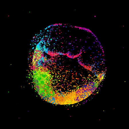 Bright abstract image in a modern style.のイラスト素材