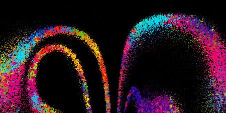 Bright abstract image in a modern style.