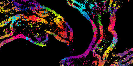 Bright abstract image in a modern style.のイラスト素材