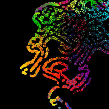 Bright abstract image in a modern style.のイラスト素材