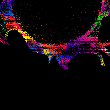 Bright abstract image in a modern style.のイラスト素材