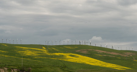 Wind turbines in Northern California
