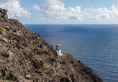 Scenic Makapuu Lighthouse vista, Oahu, Hawaiiの写真素材